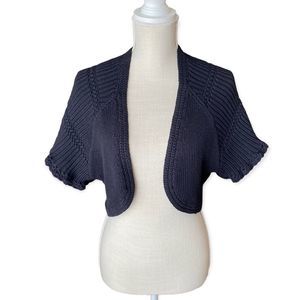 ELLE Black Knit Bolero Size S